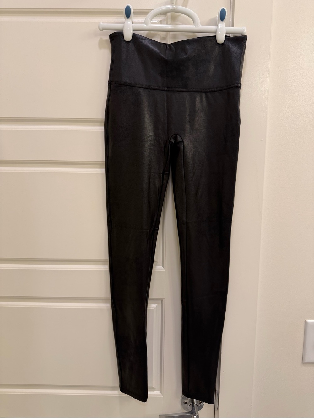 Spanx High-Waist Black Faux Leather Leggings